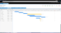 Project schedule and status view